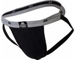 MM Sports The Original Swimmer/Jogger Jockstrap 1 inch Black - MAAT S - Heren Ondergoed - Jockstrap voor Man - Mannen Jock