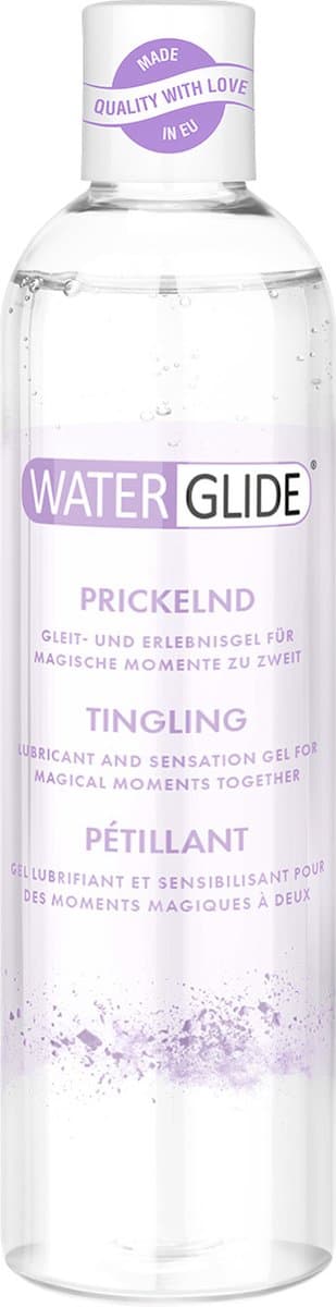 Waterglide - tintelend glijmiddel 300 ml - 300ml — afbeelding 1