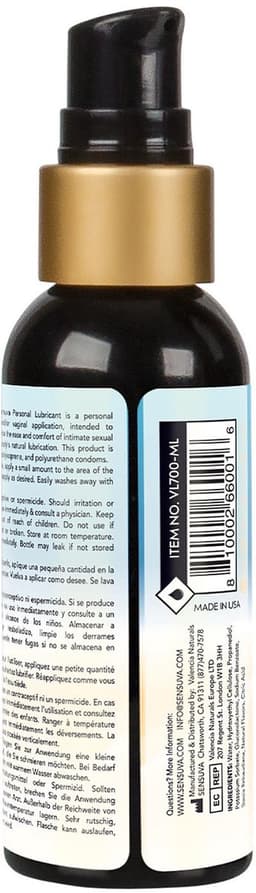 Sensuva - Natural Waterbasis Glijmiddel Geurloos 57 ml — thumbnail 2