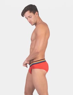 Barcode Berlin Backless Brief Pride Red - MAAT XL - Erotisch Heren Ondergoed - Slip voor Man - Sexy mannen Slip — thumbnail 2
