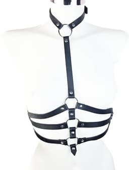 BamBella ® - Sexy Erotische bondage Lingerie onesize vrouw BDSM sm body zwart dames pak — thumbnail 5