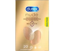 Durex Condooms Nude - Latexvrij - 20 stuks - 5 Stuks - Voordeelverpakking
