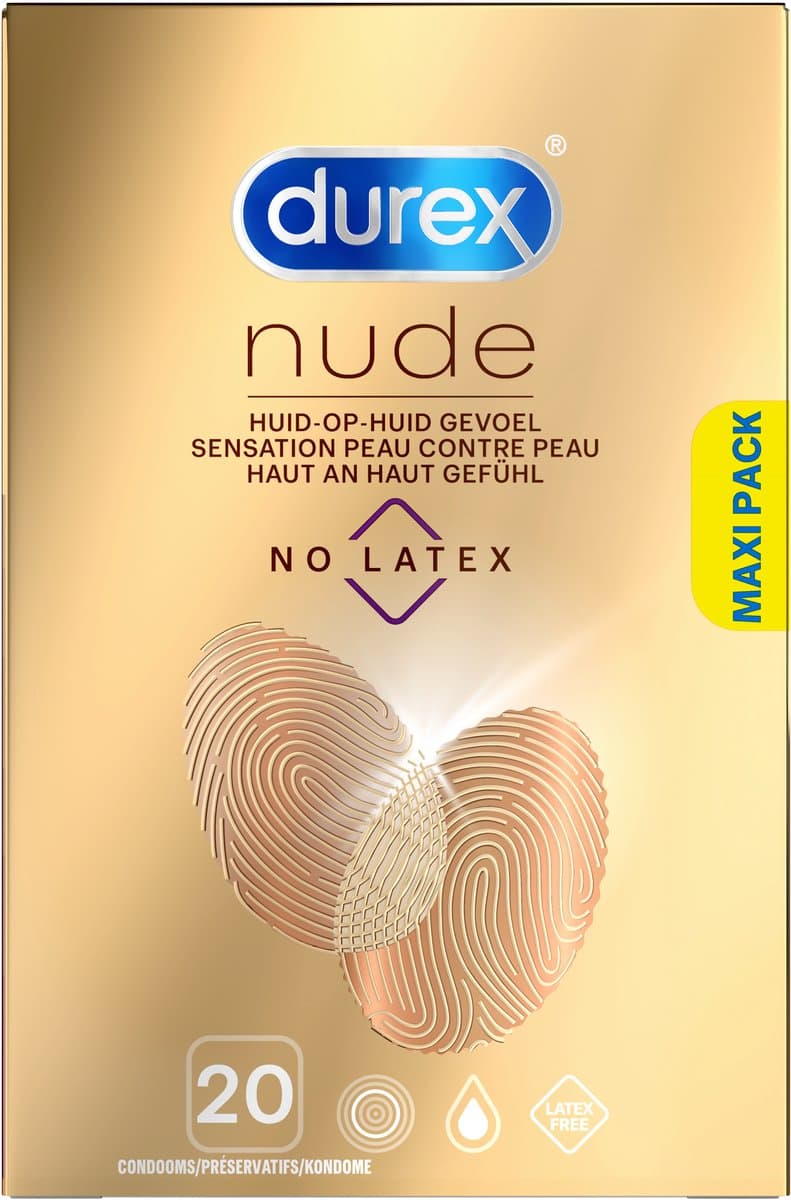 Durex Condooms Nude - Latexvrij - 20 stuks - 5 Stuks - Voordeelverpakking — afbeelding 1