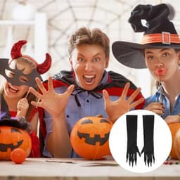 Handschoenen Halloween zwarte klauwen Halloween handschoenen klauwen vampier wolf vingernagels panter handschoenen heksenhandschoenen kat beast katten golves handschoen heks duivel poot voor — thumbnail 4