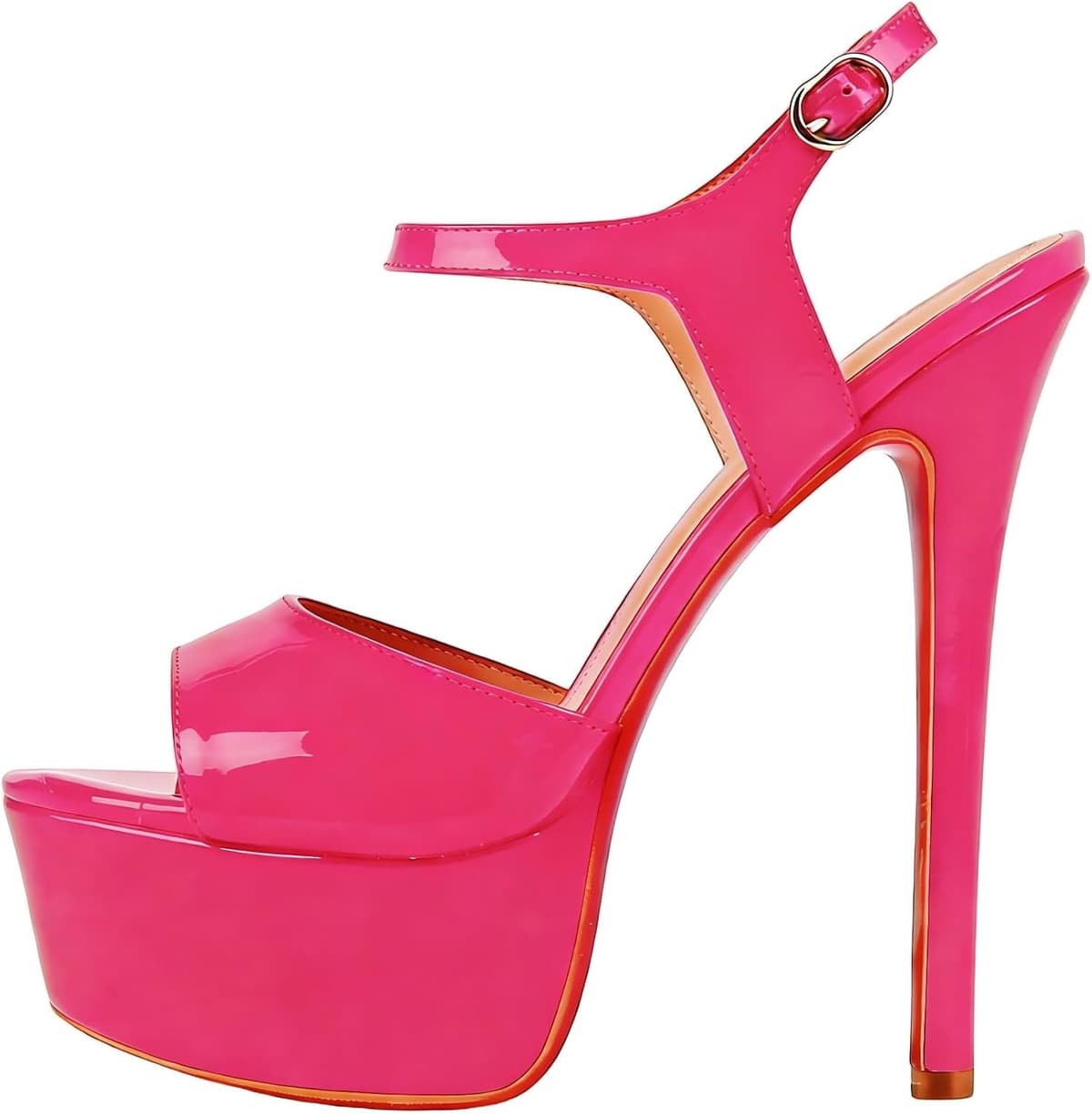 Stilettohakken, damesschoenen met verstelbare enkelriem, sexy sandalen — afbeelding 1