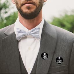 2 stuks Trump emaille pinnen, humor mock reversspeldjes, grappig Engels alfabet legering badge, 3cm(1.2"), Metaal, Geen edelsteen — thumbnail 4