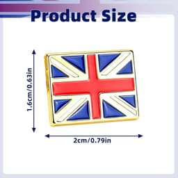 2 stuksspeldjes,vlag emaille broche — thumbnail 5