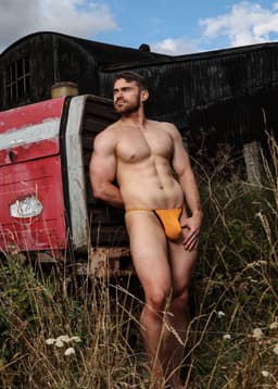 SUKREW Sheer G-String Blaze - MAAT XXL - Erotisch Heren Ondergoed - String voor Man - Sexy mannen String — thumbnail 3