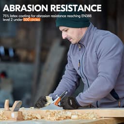 Vgo... Winter Work Gloves, Light Mechanical Gloves, Waterproof, Strength, 4℉ or More 3M Thinsulate C100 (GA9603FW) - ShopVlot — thumbnail 5