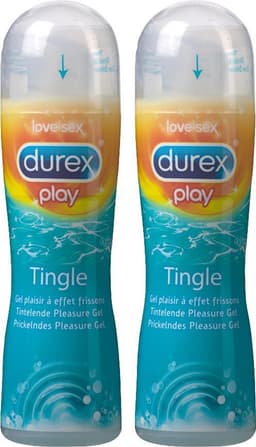 Durex Play Pleasure Gel Tingle Glijmiddel - 2 x 50 ml — thumbnail 1