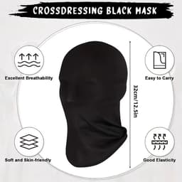 Volledige dichte BDSM masker - Set van 2 - Sex - Cosplay - One size - Unisex — thumbnail 2