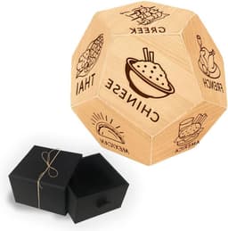 1Set Houten Voedsel Beslissing Dobbelstenen - Grappige Huwelijkscadeaus voor Man of Vrouw - Verjaardag Datum Nacht Geschenken — thumbnail 1