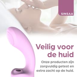 Sinsaa Tarzan Vibrator – Vibrerende Rabbit Vibrator - G-Spot & Luchtdruk Clitoris Stimulator - Vibrators voor vrouwen - 10 Vibratiesnelheden & 10 Zuigfunctie snelheden - Inclusief glijmiddel – Bella – Roze — thumbnail 9