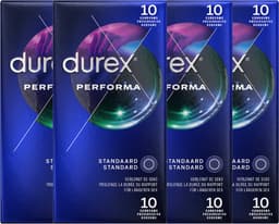 Durex - Condooms - Performa met vertragend effect - 10st x4 - Voordeelverpakking — thumbnail 1
