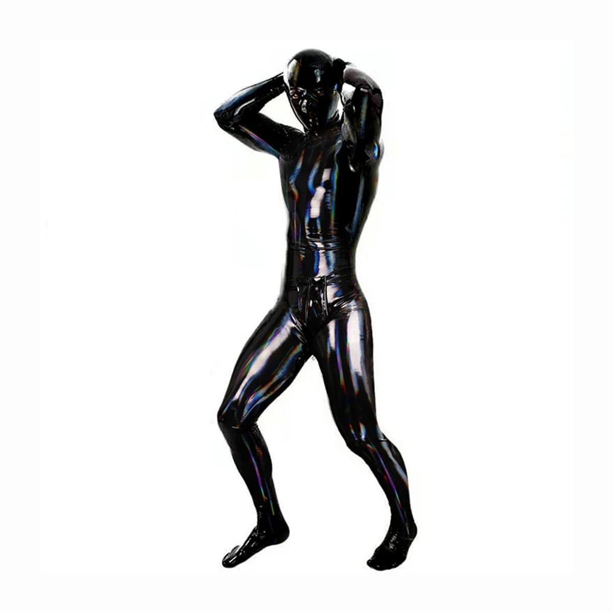 latex outfit heren - Jumpsuit - Handschoen - Sokken - Masker - BDSM — afbeelding 1