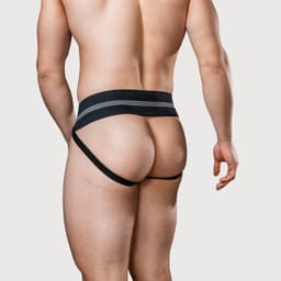 MM Sports The Original No. 10 Jockstrap 3 inch Multipack 1x Black + 1x White - MAAT S - Heren Ondergoed - Jockstrap voor Man - Mannen Jock — thumbnail 4