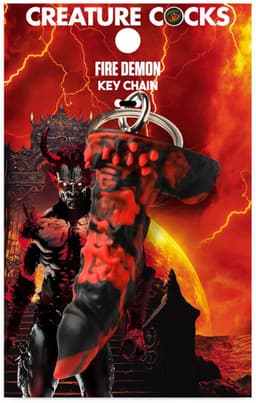 XR Brands Vuur Demon - Sleutelhanger erotische geschenkset - Rood — thumbnail 2