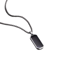Nivard Ketting - Heren - Staal - Nep zilver - Met Hanger - Zwart — thumbnail 3