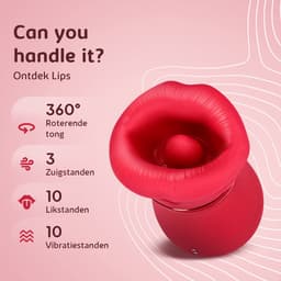 Sensual Desire® LIPS – Likkende Tong Vibrator – Vibrators & Sex Toys voor Vrouwen – 14 Standen met Zuigfunctie – Clitoris Stimulator Realistisch – Stil & Waterdicht — thumbnail 2