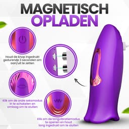 Desiredrops® - Paarse Mond Vibrator - Trilt – 10 Standen - 5 Vibrator Standen– Paarse Siliconen Vibrator - Bijt-Zuig -Clitoris Stimulator – Intense Sex Orgasme – Seks speeltjes – Cadeau - Vrouw - Voor haar — thumbnail 2