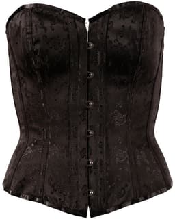 Cottellli Collection –  Korset met Verwijderbare Bretels en Vetersluiting Seductief Variant – Maat XL - Zwart — thumbnail 3