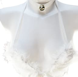BamBella ® Sexy Cosplay Rollenspel kleding - Onesize - outfit dames Sex kitten kat pak wit — thumbnail 3
