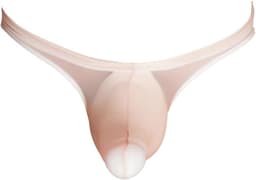 Transparante herenslip met voorgevormde zak, stretch bikinibroekje — thumbnail 1
