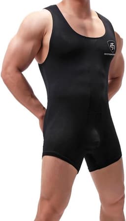Heren Bodysuit Katoen Modal - Atletische Eendelige Singlet voor Sport en Ondergoed — thumbnail 5