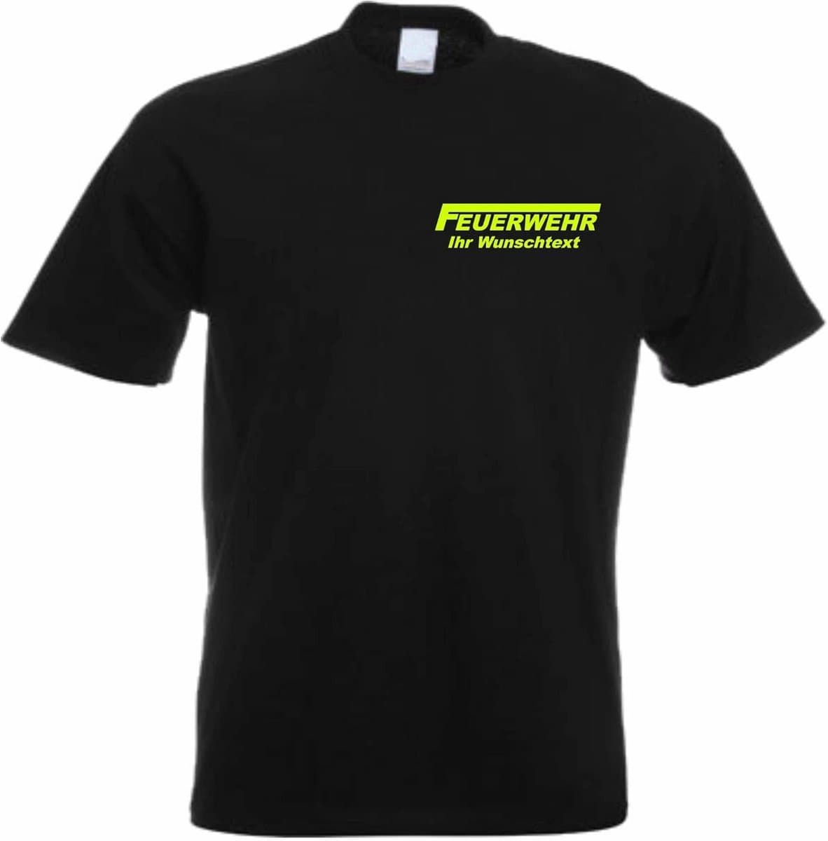 Heren T-shirt Brandweer - Gepersonaliseerd met eigen tekst - Cadeau of Feestkleding — afbeelding 1
