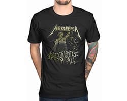 Vintage Heavy Metal T-Shirt with Justice Design