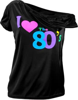 Mouwloos T-shirt Jaren '80 Themafeest Outfit | Disco Fever en Neon Stijl — thumbnail 3