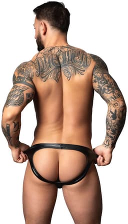 Moonshine - Wetlook Jockstrap - L/XL - Black — thumbnail 2