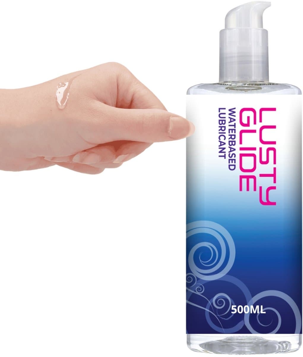Lusty Glijmiddel op Waterbasis - 500 ml - Dermatologisch Getest - Top Kwaliteit - Met Doseerpompje — afbeelding 1