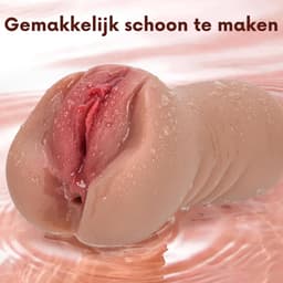 Flashlight Sex Toy - Pocket Pussy - 650g - Vaginaal - Anaal - Masturbator voor Man - Beige - Siliconen - Discreet Verzonden — thumbnail 3