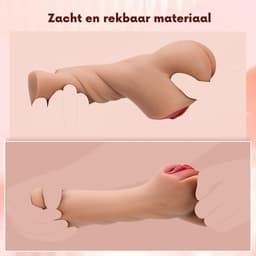 Flashlight Sex Toy - Pocket Pussy - 650g - Vaginaal - Anaal - Masturbator voor Man - Beige - Siliconen - Discreet Verzonden — thumbnail 5