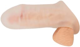 Siliconen Penis Sleeve Met Bal Ring - Penis Verdikker - Sleeve Voor Een Dikkere Penis - Zachte Sleeve Voor Penis Verdikking en Verlenging - Rekbare Elastische Penis Huls - Maat M 16.5 Cm. — thumbnail 5