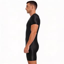 Elastische strakke heren jumpsuit - Erotische bodysuit - Licht doorschijnend — thumbnail 3