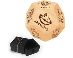 TTGoods - Houten Voedsel Beslissing Dobbelstenen Set voor Verjaardag, Huwelijk of Datum Nacht. Grappige Cadeau Doos voor Man en Vrouw.