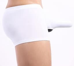 Comfortabele Boxershort voor Heren in IJs-Zijde met Ruime Taille en Cupje, Beschikbaar in Maten S-XL — thumbnail 4