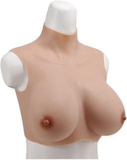 Siliconen borsten- G cup- Nep Borsten- 100% siliconen- 3650 gram -Crosdresser- Travestiet- Cosplay-Breastplate-Travestie- Natuurlijke look- Nep Tieten voor mannen- — thumbnail 4