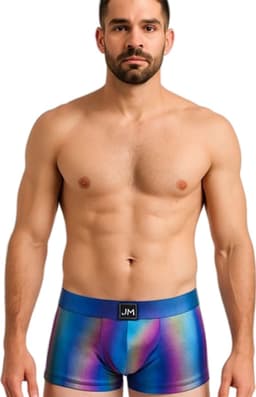 Kleurrijke strakke heren boxershort - Erotisch ondergoed - BDSM - Rollenspel - Sexy — thumbnail 1