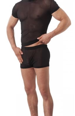 Nooitmeersaai - doorschijnende boxershort - polyamide - zwart - Maat M/L — thumbnail 3