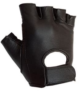 Mister B - Leren Handschoenen zonder Vingers - Zwart XS — thumbnail 2