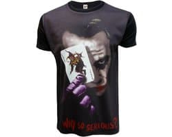 Grappig Joker T-shirt met Sublimation Print - Batman Heath Ledger Stijl