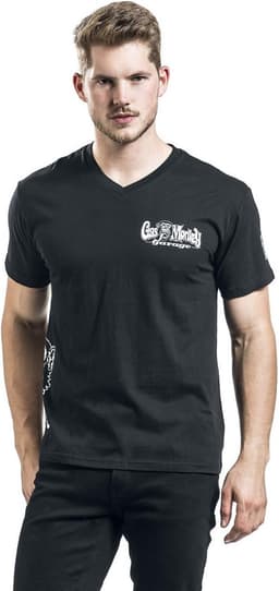 Zwart T-Shirt met Grafische Opdruk voor Motorsport en Auto Liefhebbers — thumbnail 4