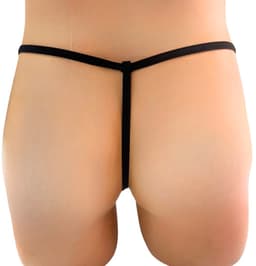 Heren String Zwart Net - Mannen Underwear String Net Design - Erotische Heren Ondergoed - Mesh String voor Mannen - Maten XS S M L XL 2XL 3XL 4XL - La Nuita — thumbnail 3