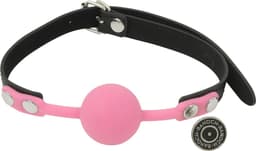Banoch - Ballgag siliconen met verstelbare band - Roze - Bal ∅ 4 cm - bondage — thumbnail 5