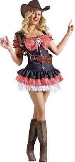 Cowgirl wild westen dame shotgun Maat S - M — thumbnail 1