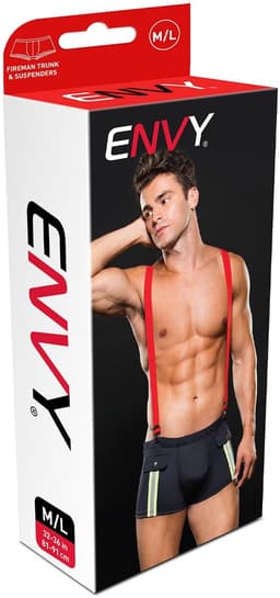 Envy - Fireman Bottom With Suspenders 2 Pc M/L — thumbnail 2