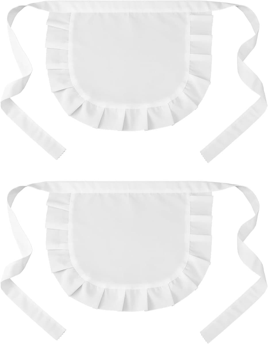 Witte Halfschortje voor Meisje en Vrouwen Cosplay Costume en Lolita Kleding — afbeelding 1